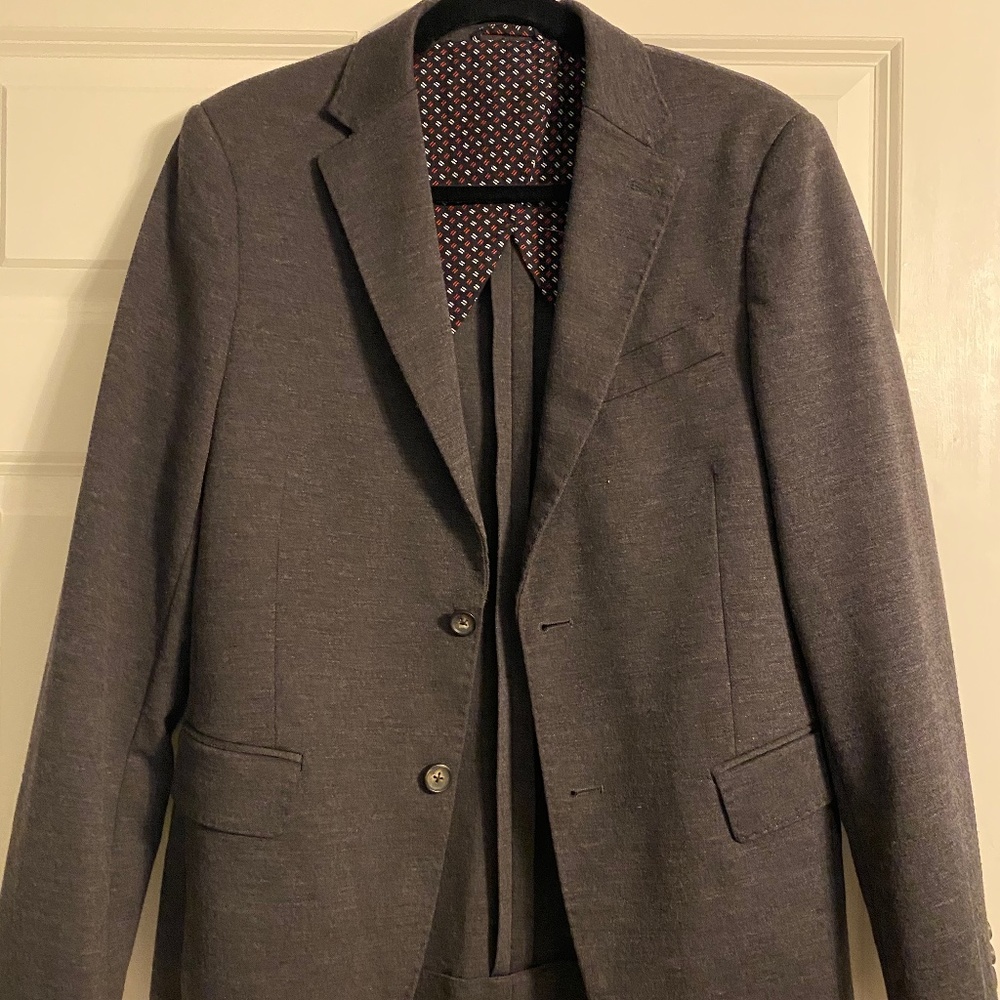 Dark Gray Suit Jacket/Blazer 38R Slim